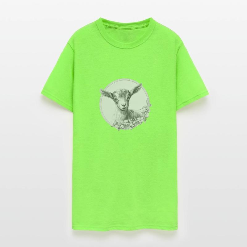 Baby goat portrait pencil sketch