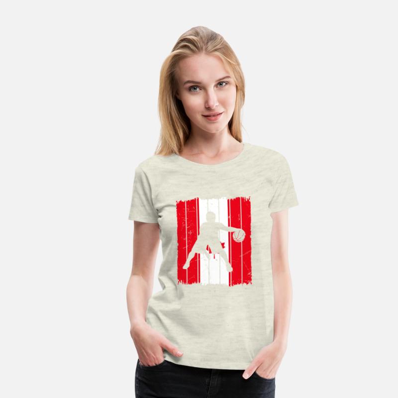 Basketball Player Canada Flag Basketball