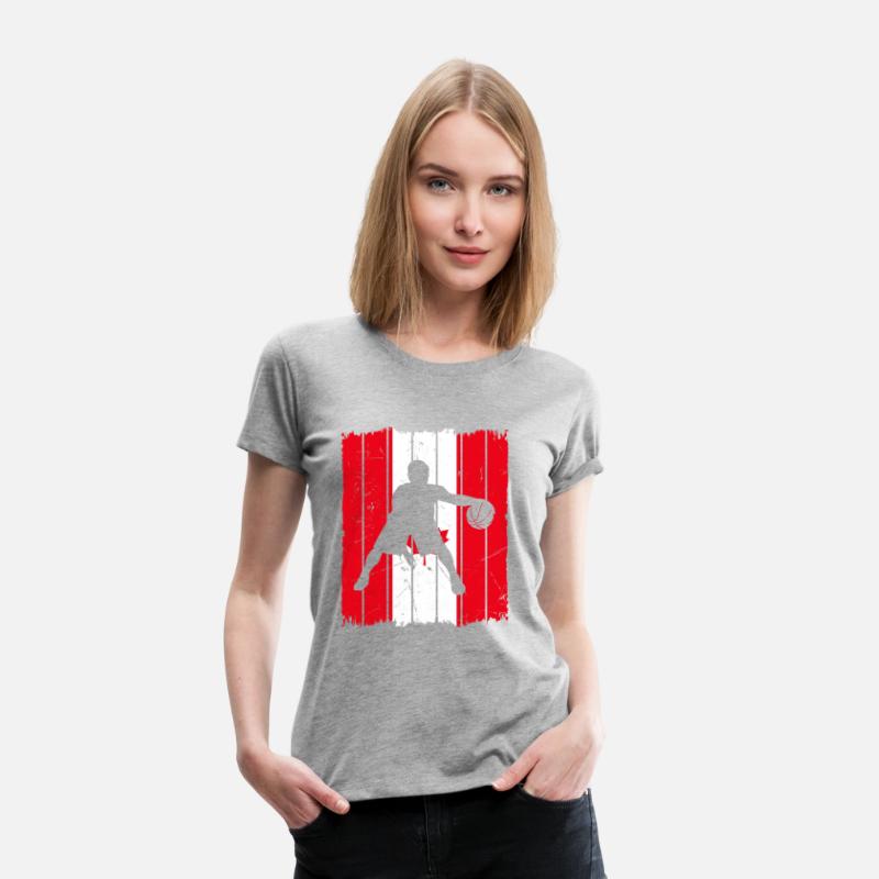 Basketball Player Canada Flag Basketball