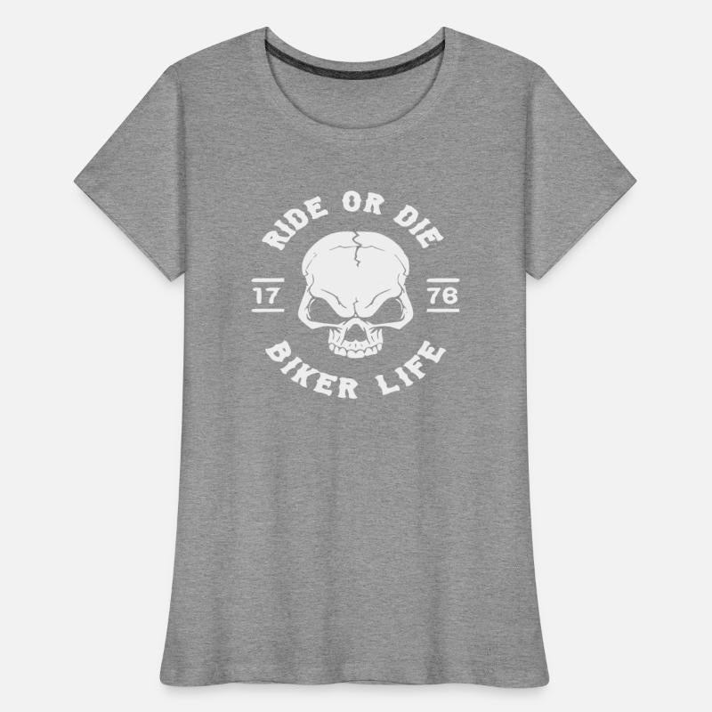 Biker Skull Ride Or Die © WhiteTigerLLC.Com