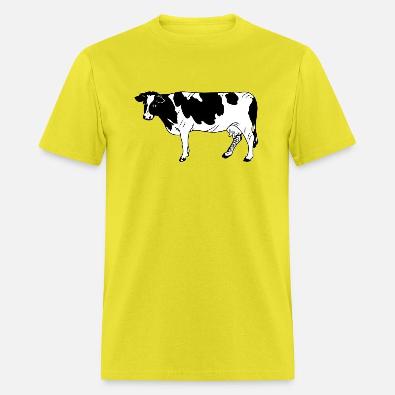 Black-and-white cow