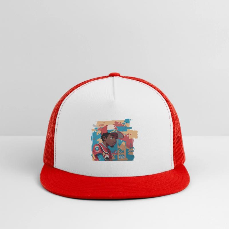 Black Kid in front of Graffiti Wall