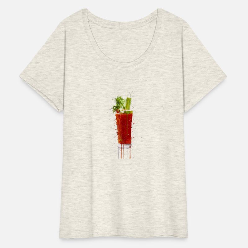 Blood Mary cocktail watercolor art