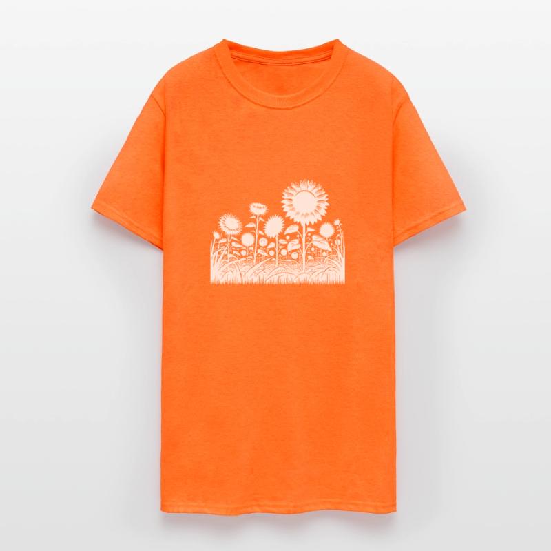 Blooming Sunflowers In A Large Field