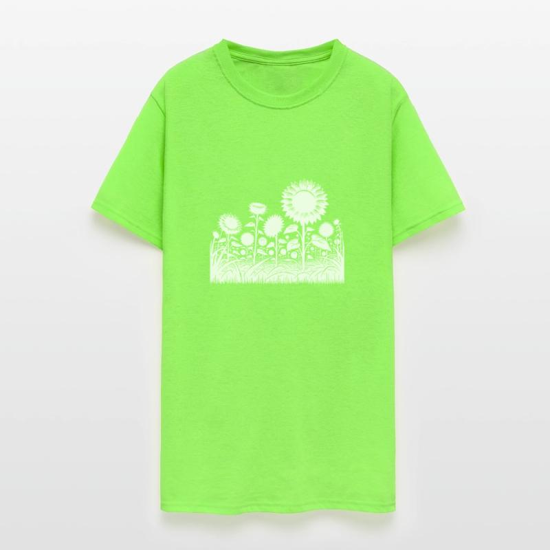 Blooming Sunflowers In A Large Field