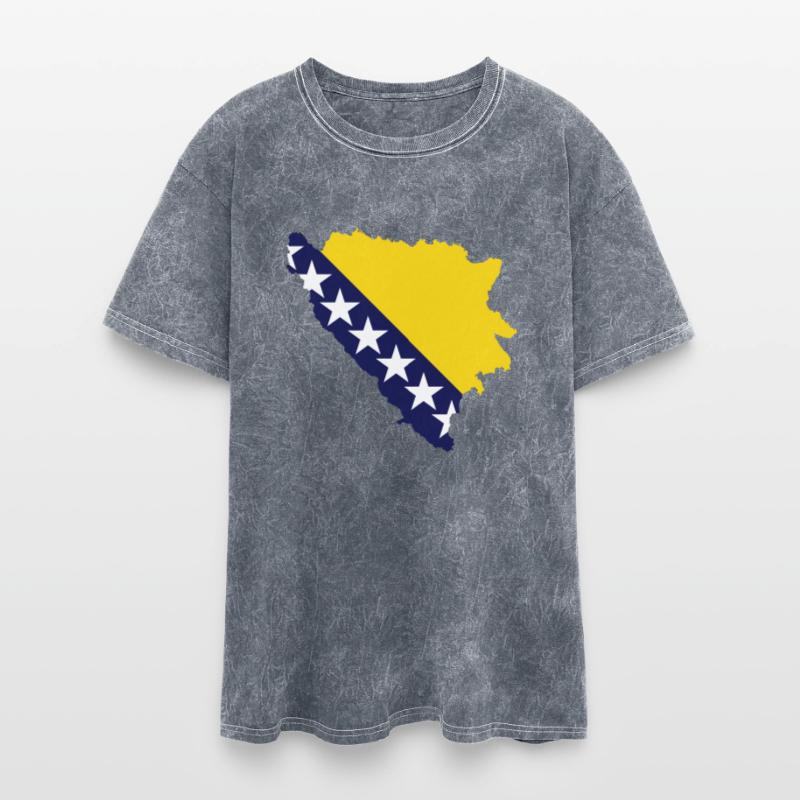 Bosnia And Herzegovina Map Flag