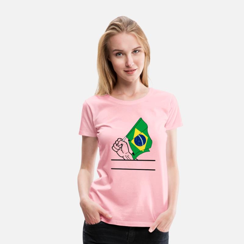 Brazil flag transparent fist text space