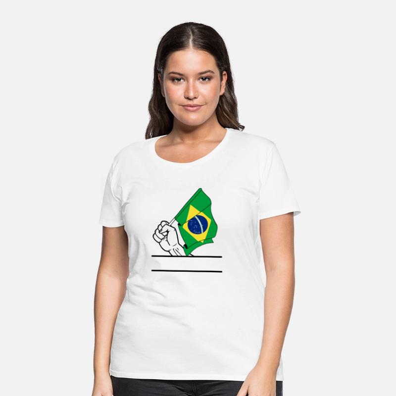 Brazil flag transparent fist text space