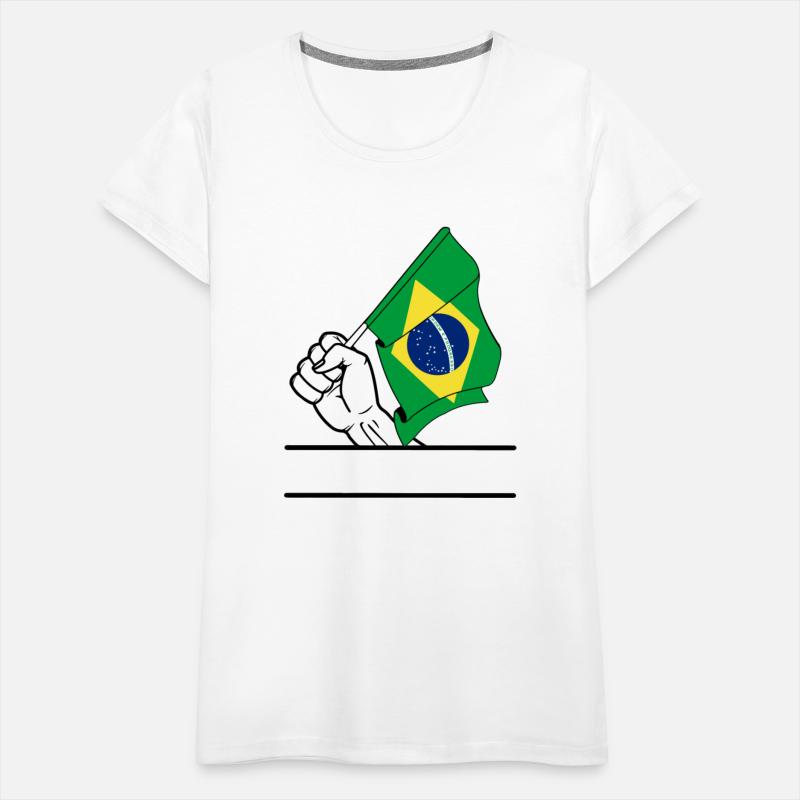 Brazil flag transparent fist text space