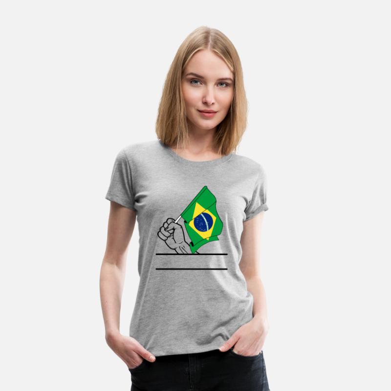 Brazil flag transparent fist text space