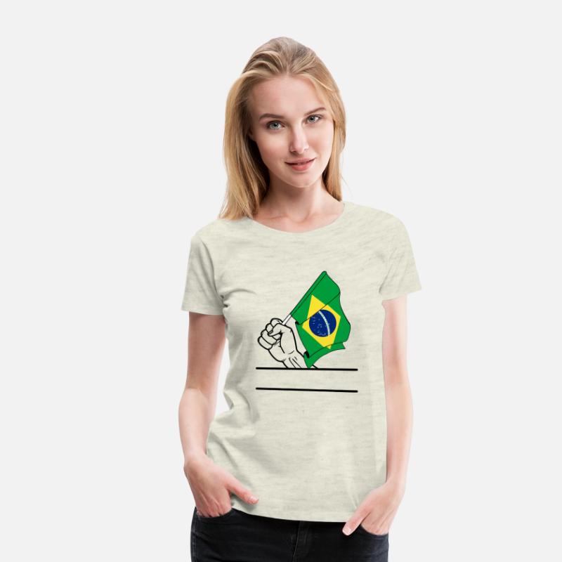 Brazil flag transparent fist text space