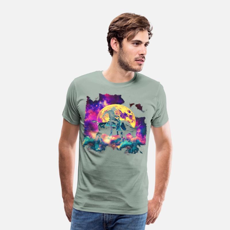 Bull Rider Bull Riding Cowboy Howling Moon