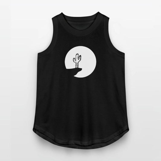 Cactus Moon Evening Mountain Cliff Night Round Sun