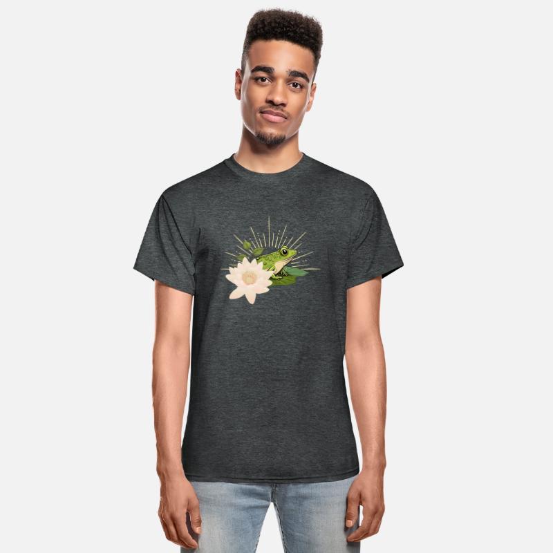 Cheerful Frog on a Lilly Pad