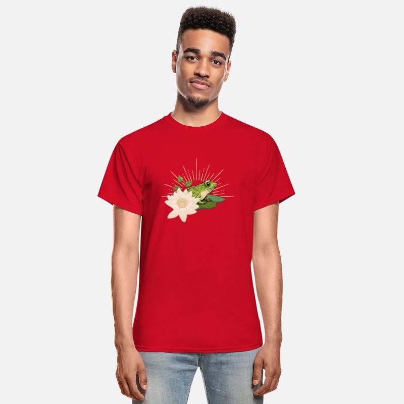 Cheerful Frog on a Lilly Pad