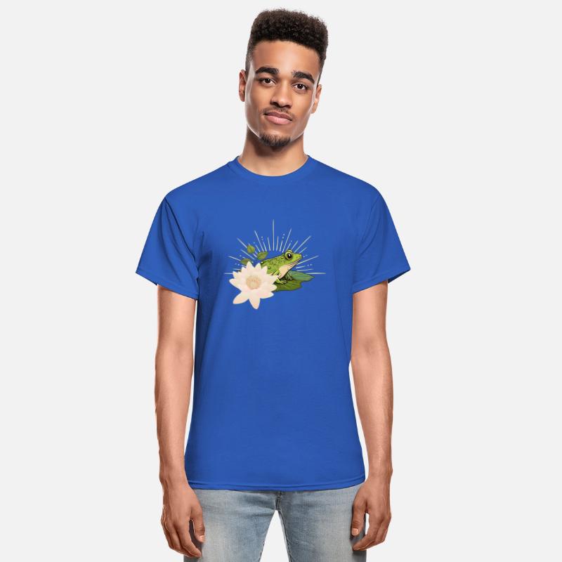 Cheerful Frog on a Lilly Pad