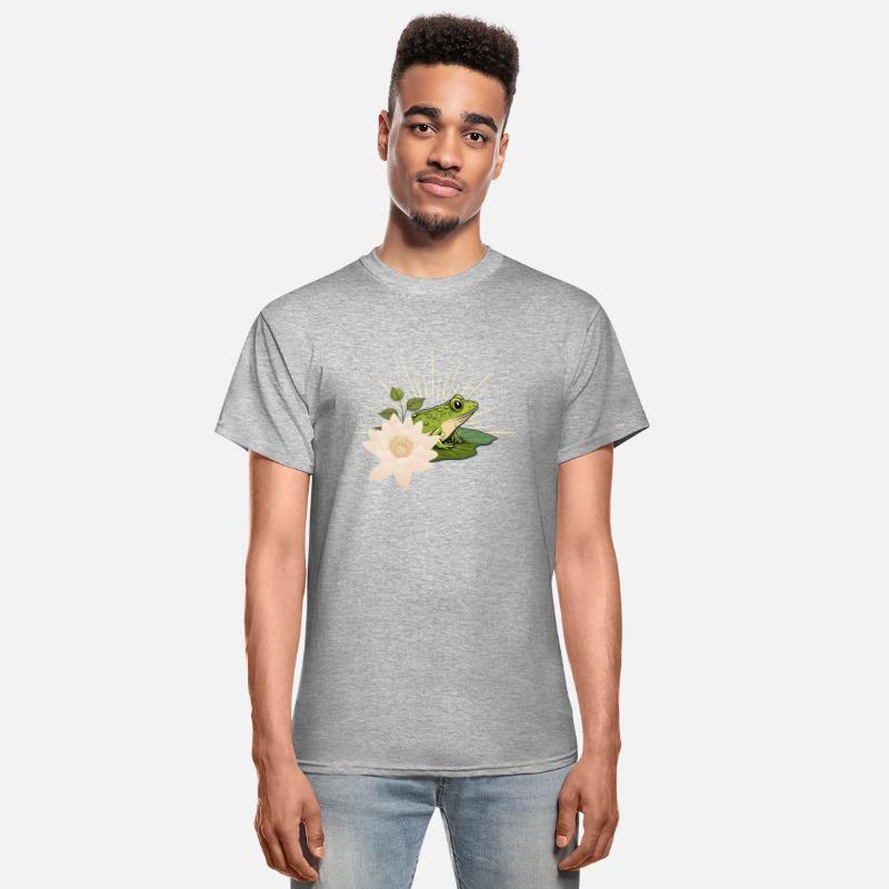 Cheerful Frog on a Lilly Pad