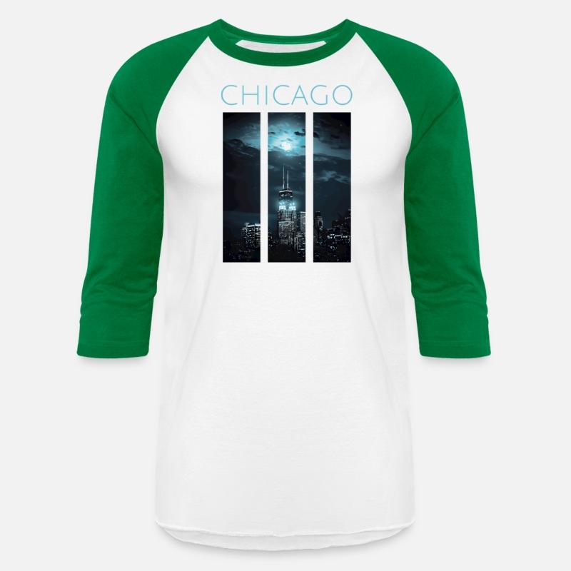 Chi Town Night Light Downtown Chicago yscraper yli