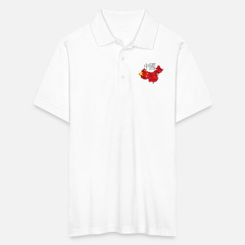 China Flag in China Map CN