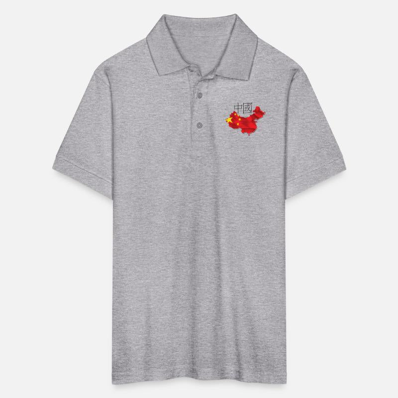 China Flag in China Map CN