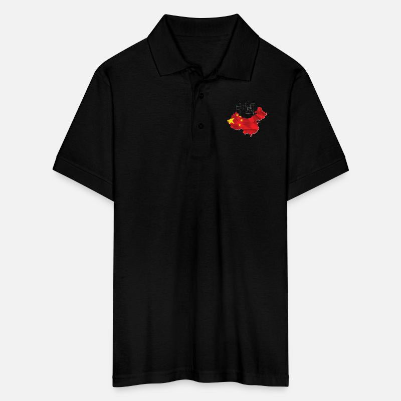 China Flag in China Map CN