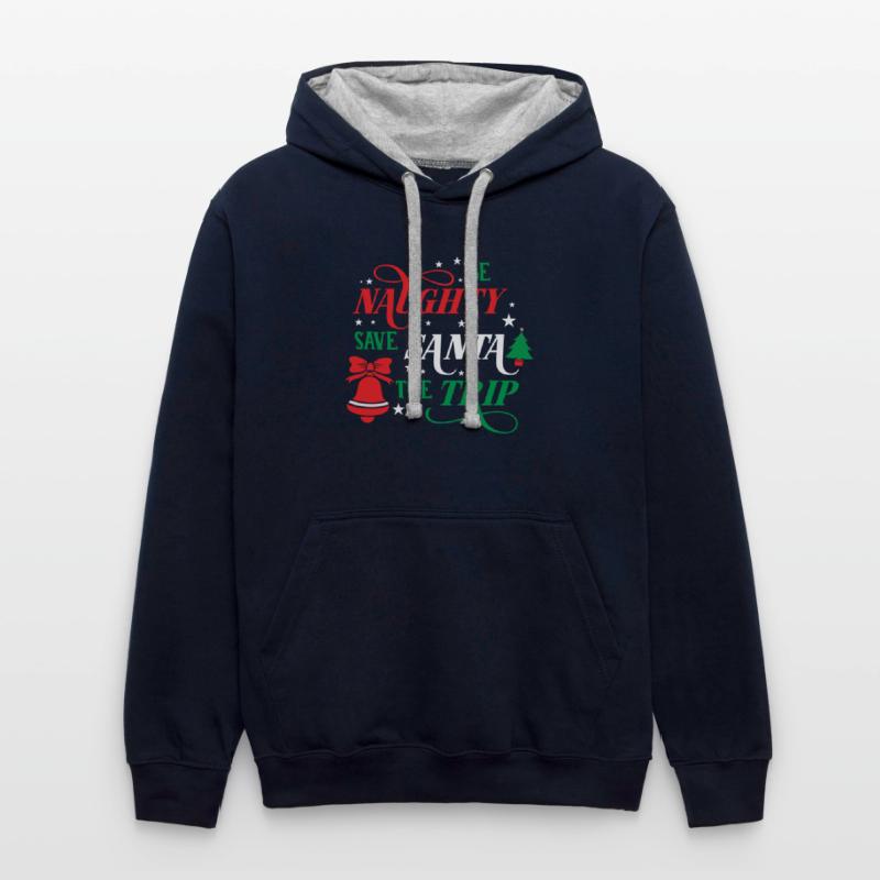 Christmas Clip Art Be Naughty Save Santa the Trip