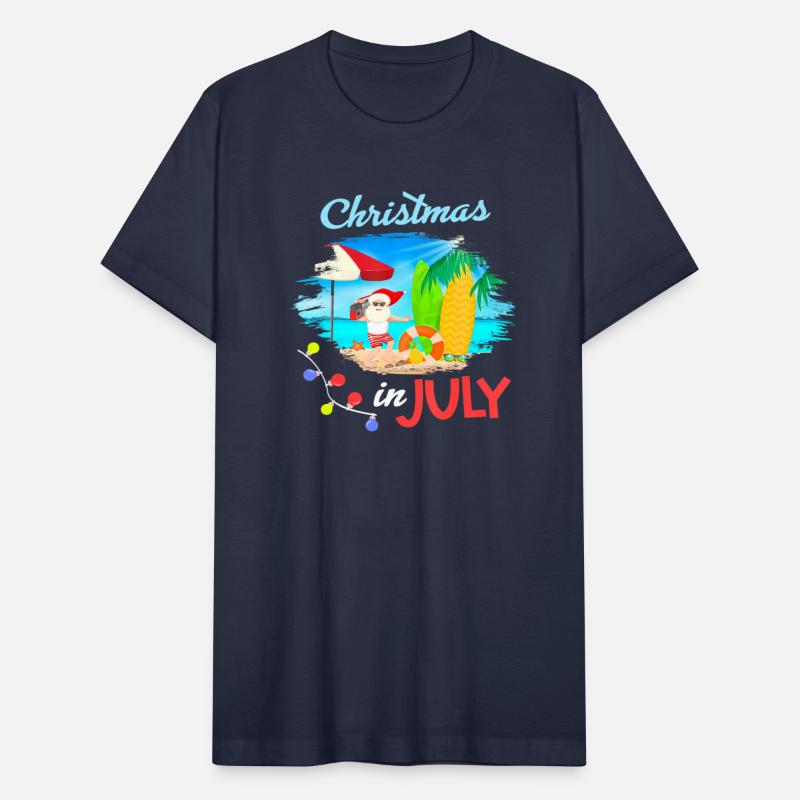 Christmas in July Santa Hawaiian Summer Hawaii