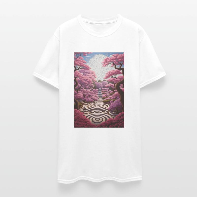 Circular Zen Garden Collage - Blossoms