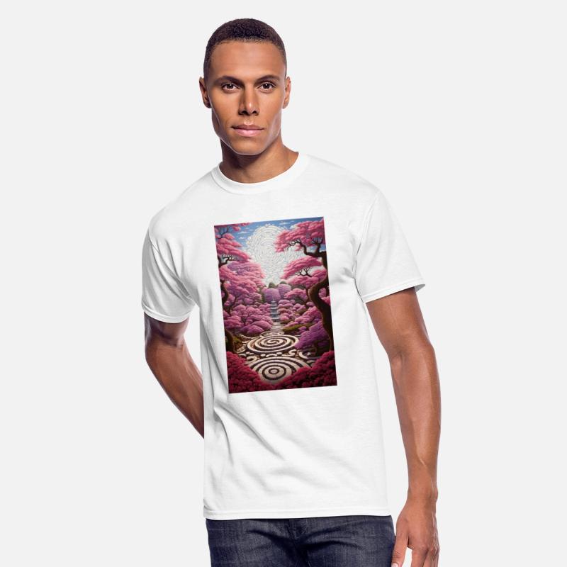 Circular Zen Garden Collage - Blossoms