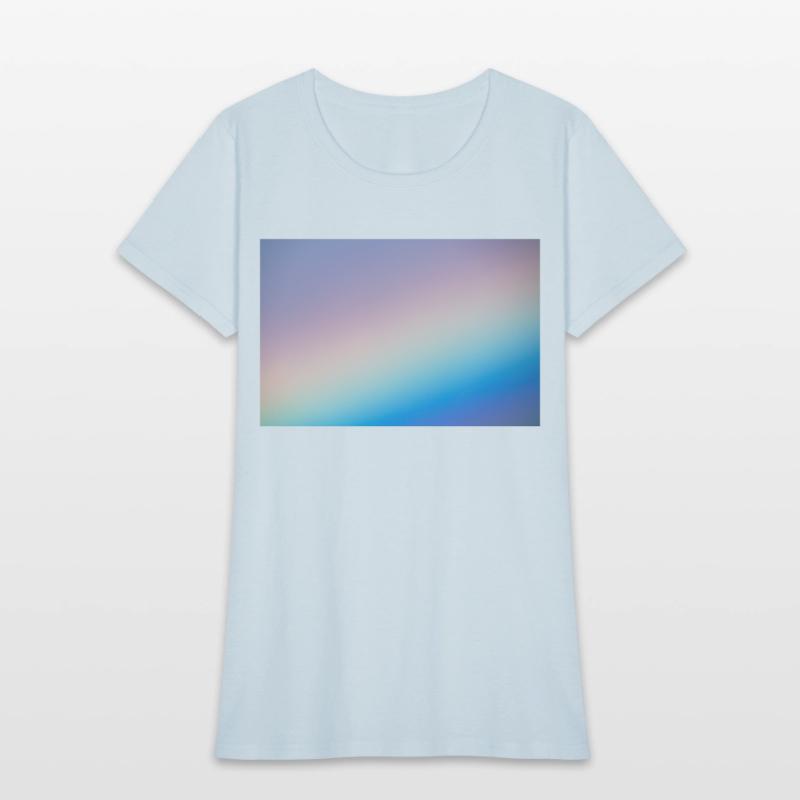 Closeup of a beautiful rainbow in the morning sky.