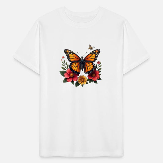Colorful monarch butterfly t-shirt