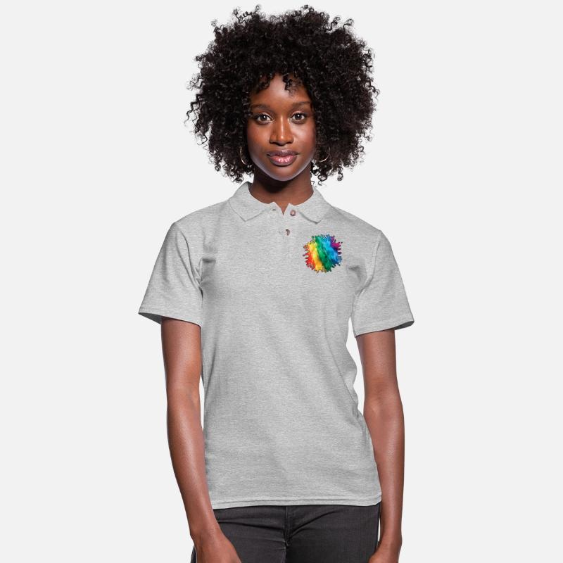 Colorful Rainbow Paint Splatter With Smoke And Fog