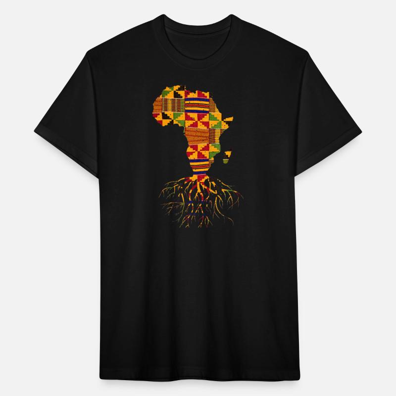 Cool Africa Map Shirt Traditional Kente Cloth