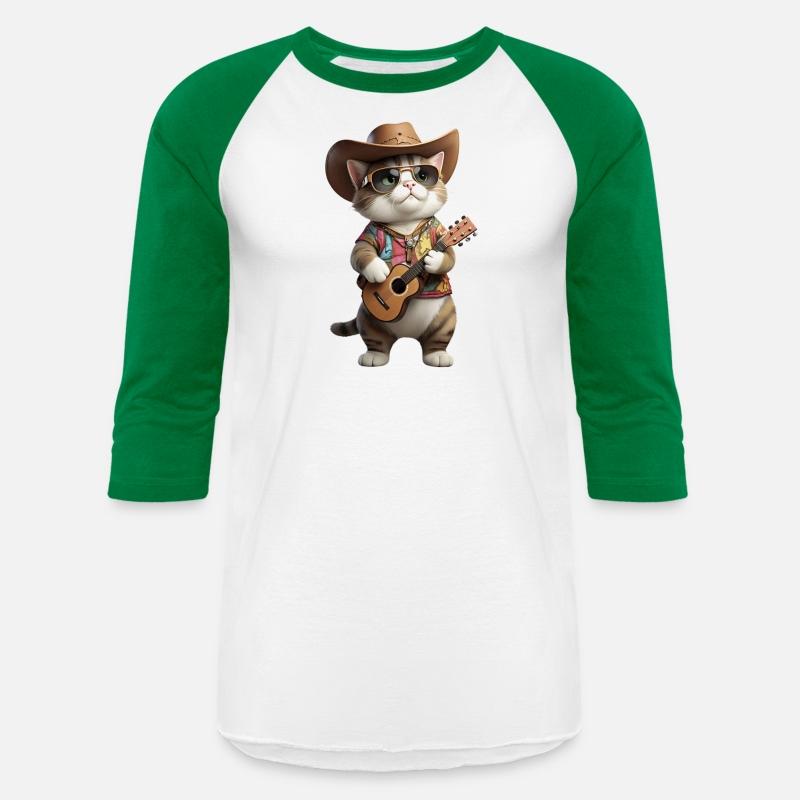 Cool Cat with Detailed Jacket Guitar