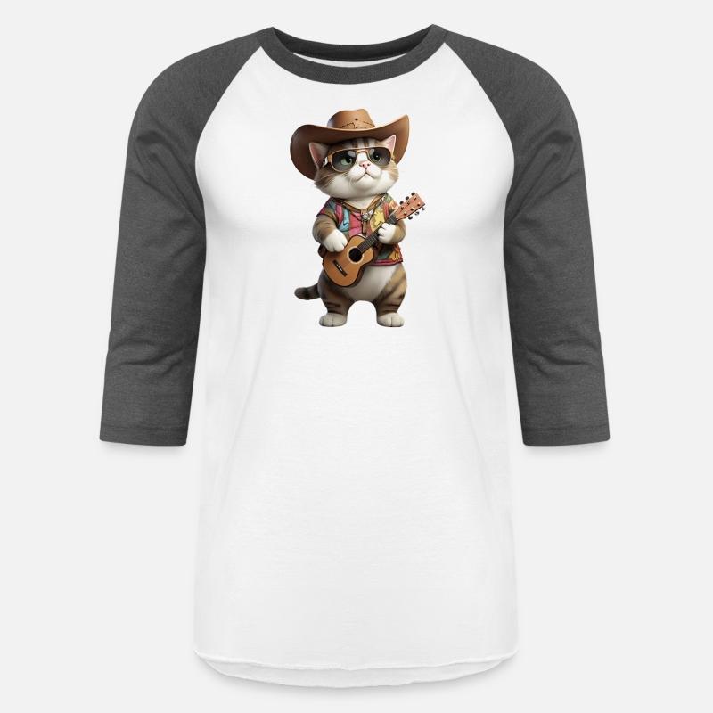 Cool Cat with Detailed Jacket Guitar