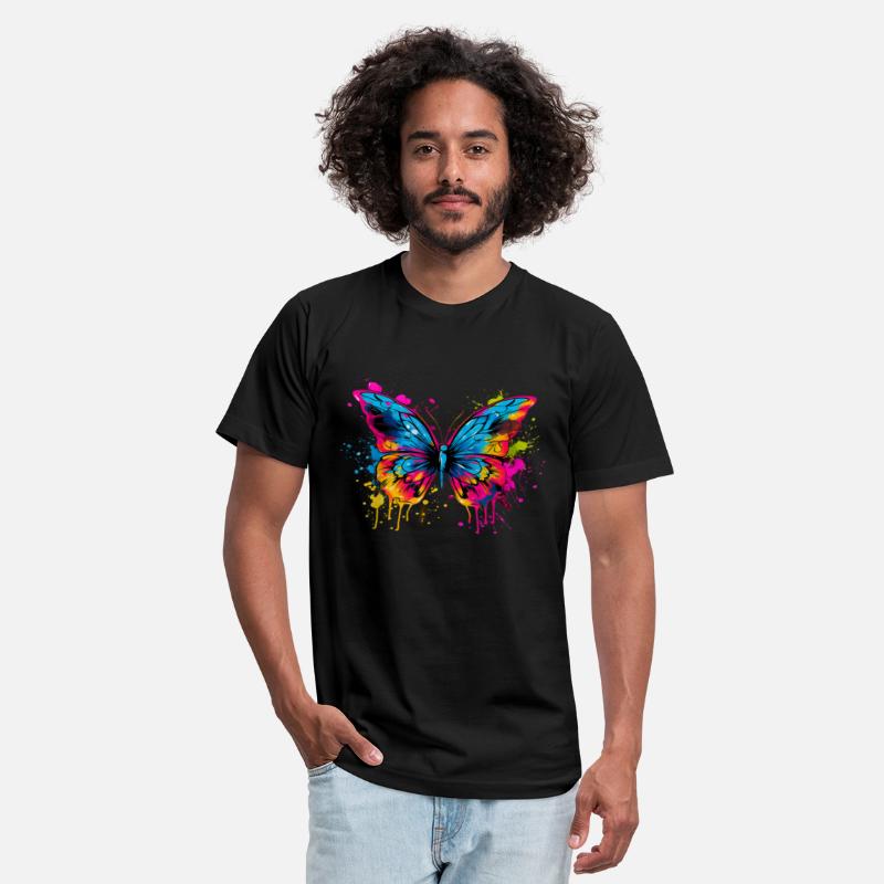 Cool Colorful Butterfly Head Graphic