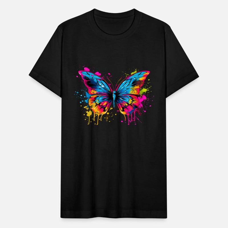 Cool Colorful Butterfly Head Graphic