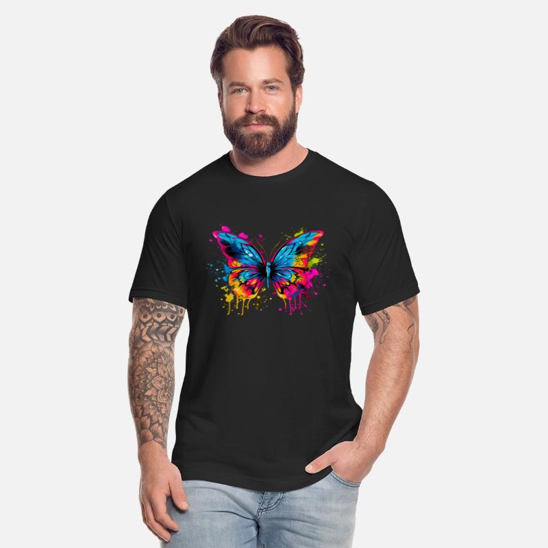 Cool Colorful Butterfly Head Graphic