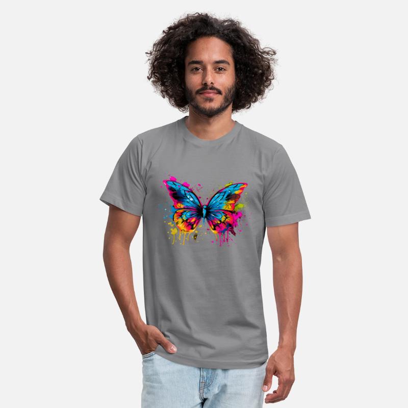 Cool Colorful Butterfly Head Graphic
