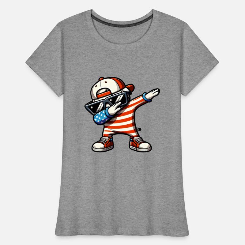 Cool Dabbing USA Flag Funny Patriotic 4th Of July