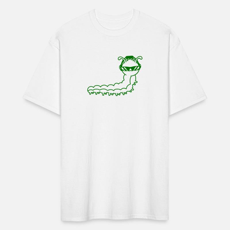 Cool DJ Caterpillar Comic Music Club Party Drawing