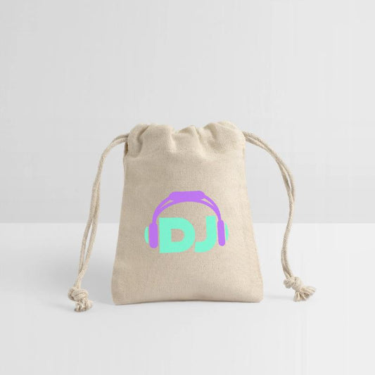 Cool DJ headphones music party text lettering logo