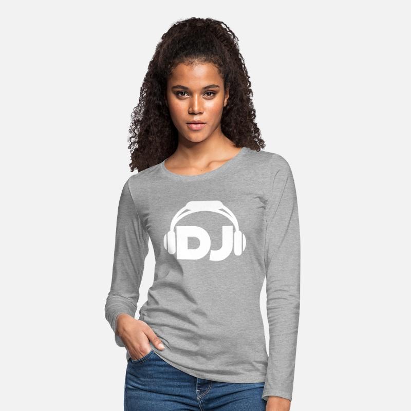Cool DJ headphones music party text lettering logo