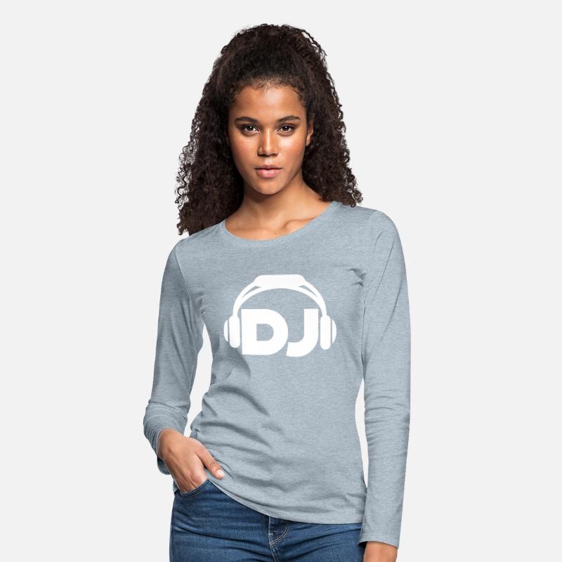 Cool DJ headphones music party text lettering logo
