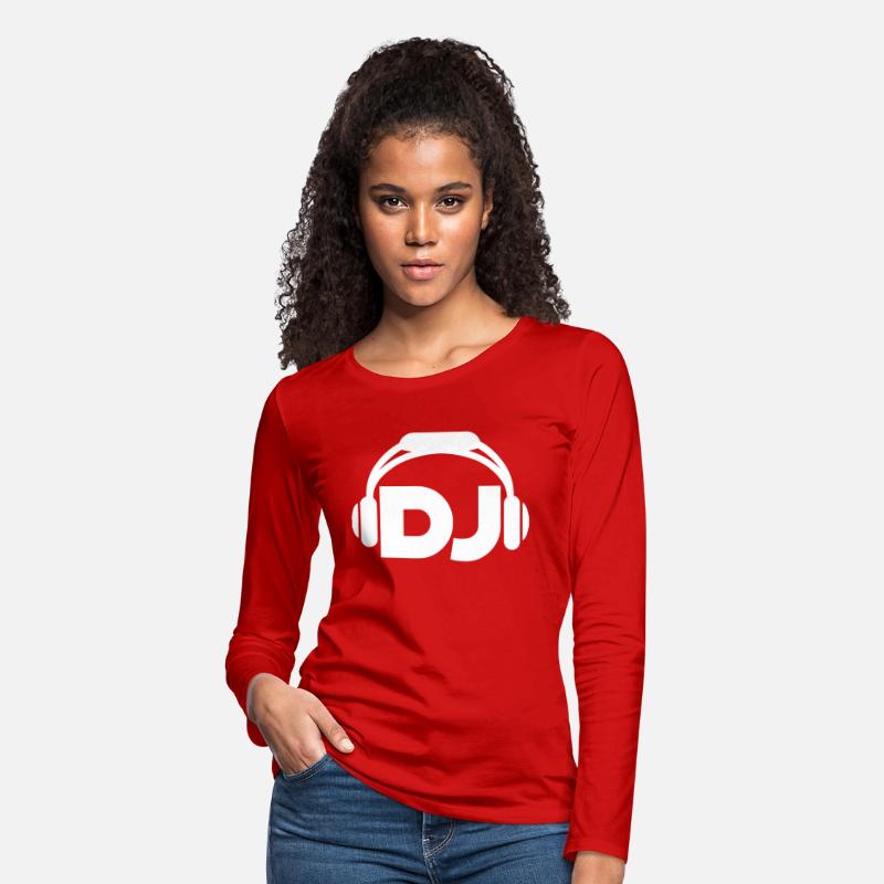 Cool DJ headphones music party text lettering logo