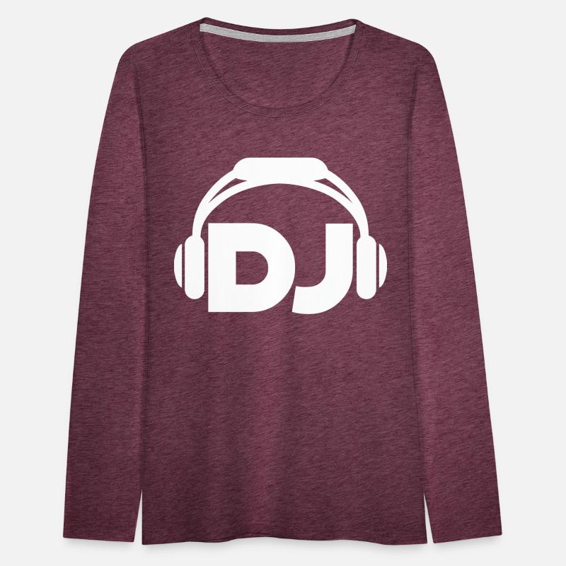 Cool DJ headphones music party text lettering logo