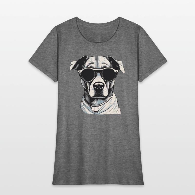 Cool Dog in Sunglasses - Vintage Style Art