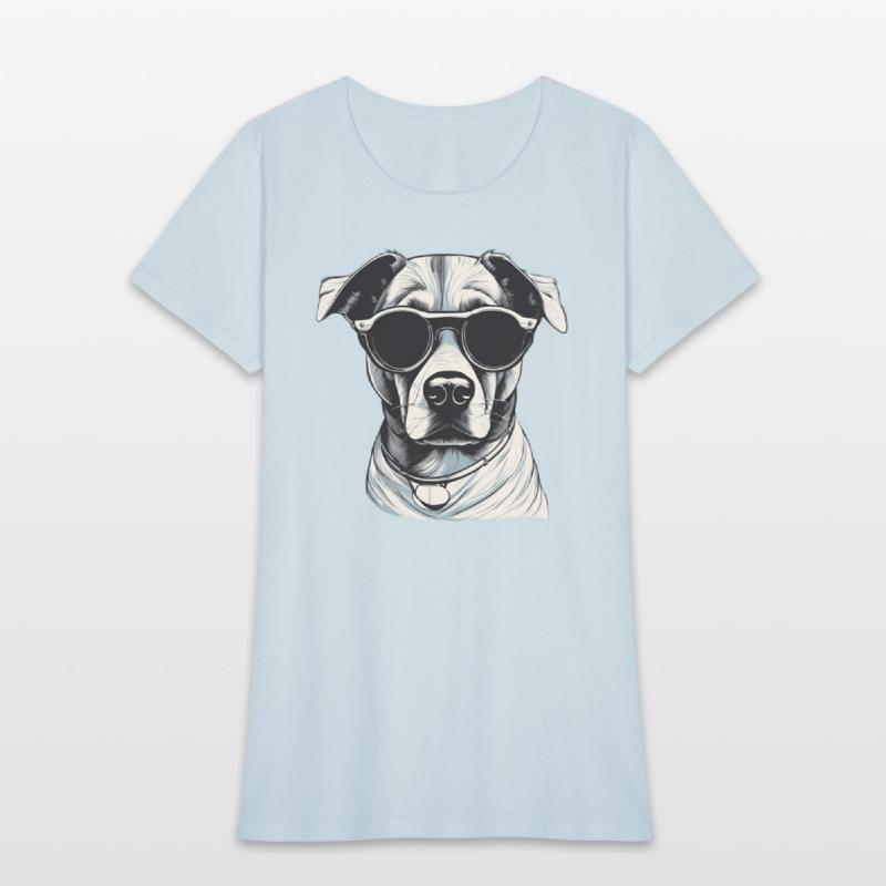 Cool Dog in Sunglasses - Vintage Style Art