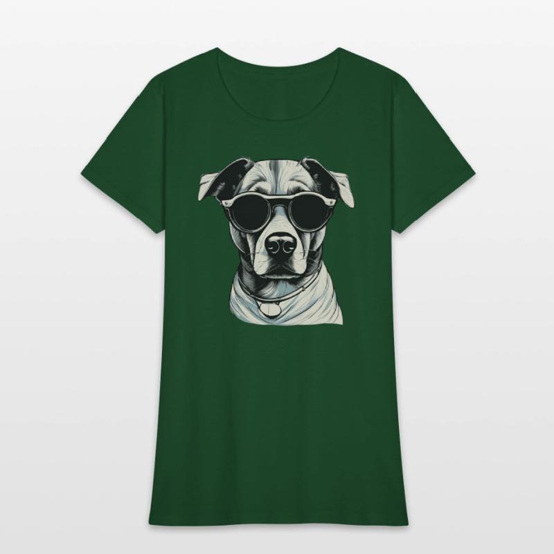 Cool Dog in Sunglasses - Vintage Style Art