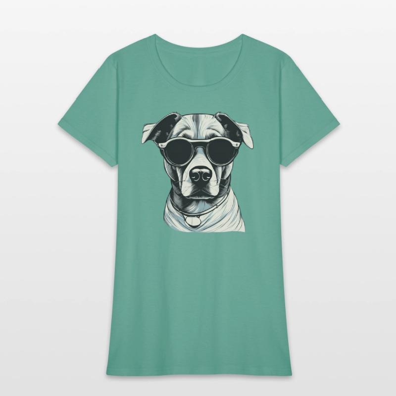 Cool Dog in Sunglasses - Vintage Style Art